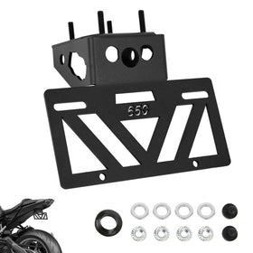 INKUDRI front view of tail tidy showing compact plate area and fit benefits