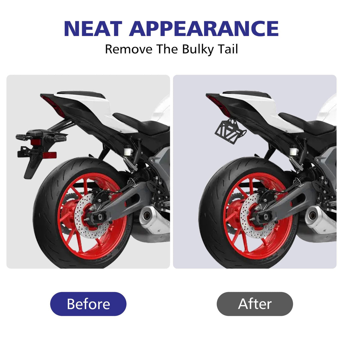 INKUDRI rubber plugs on YZF R7 dampen plate vibration for quieter rides