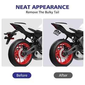 INKUDRI rubber plugs on YZF R7 dampen plate vibration for quieter rides