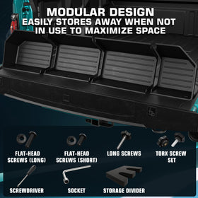 InnoCaptain with gear illustrating 68L capacity for tools and supplies