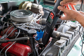Innova 3568 in use on an engine highlighting quick timing adjustments