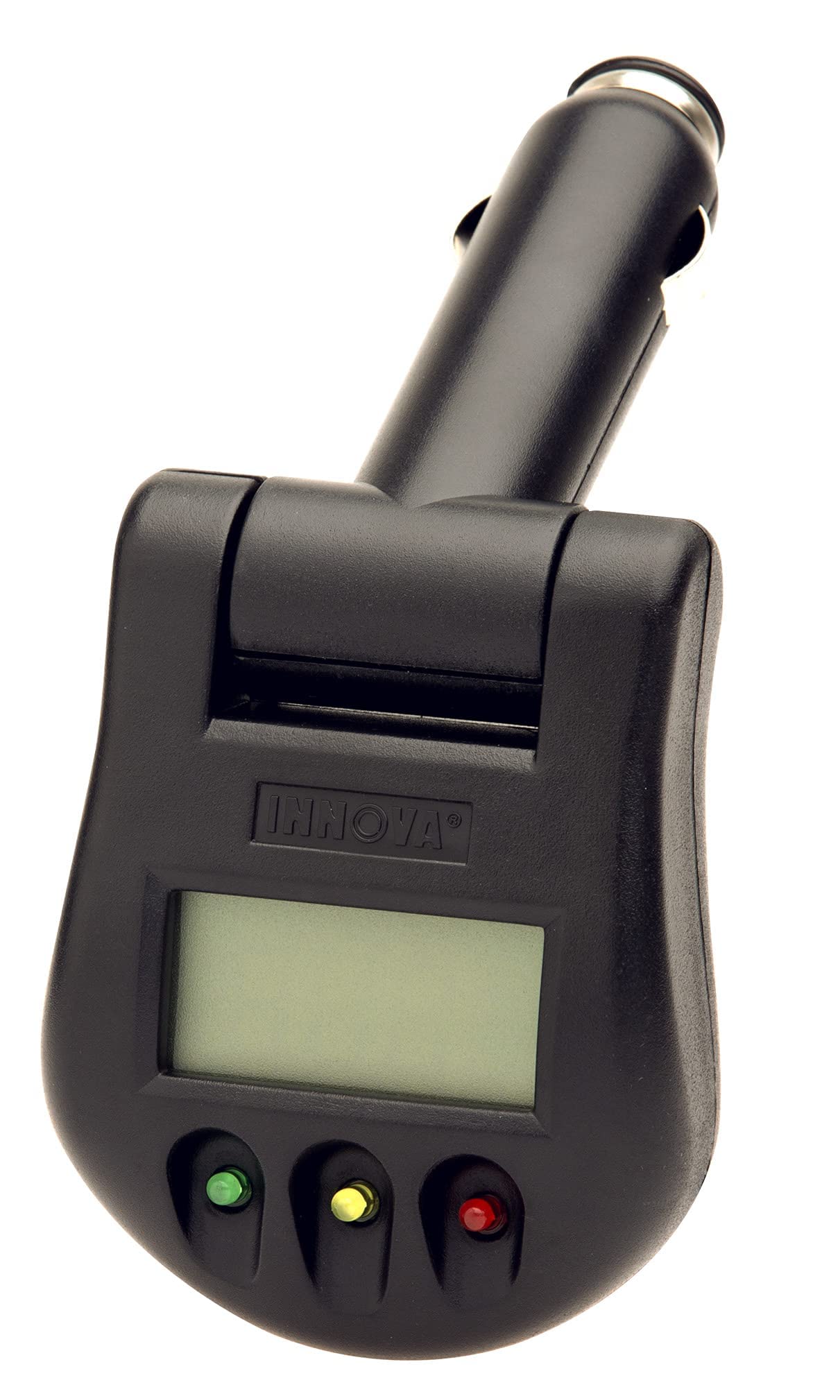 Innova 3721 plugged into dashboard outlet showing easy plug-and-play use