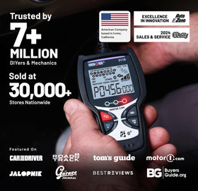 Innova 5110 battery test screen showing voltage to prevent misdiagnosis