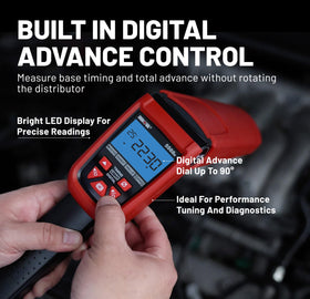 Innova 5568 backlit screen in engine bay for clear low-light visibility