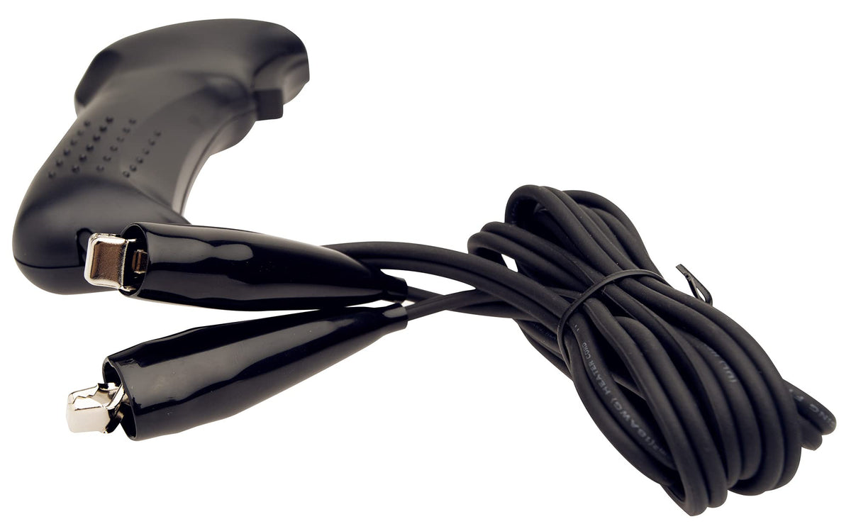 INNOVA remote starter switch long leads draped over car hood for easy starter access