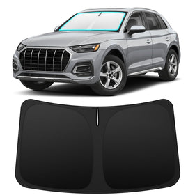 INSAUTO front view showing precise Audi Q5 windshield fit and full coverage protection