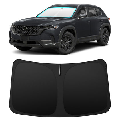 INSAUTO installed on Mazda CX-50 windshield showing full coverage and neat fit