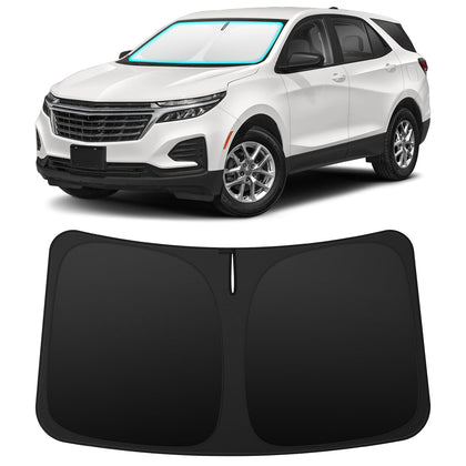 INSAUTO front packaging showing custom fit for Chevrolet Equinox and clear benefits
