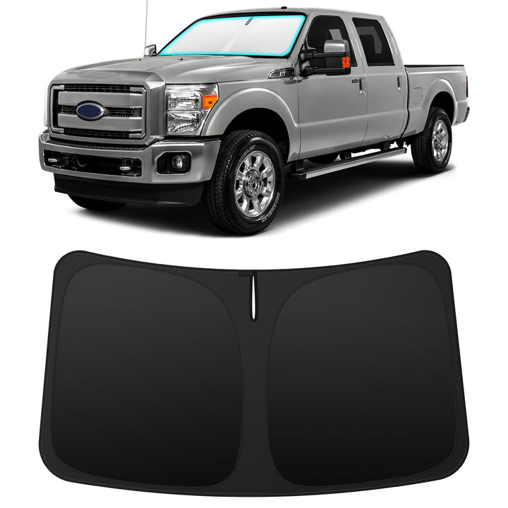 INSAUTO front full-coverage shade fitting windshield for maximum heat reduction