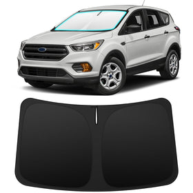 INSAUTO front view showing sun shade fitted to Ford Escape for full protection