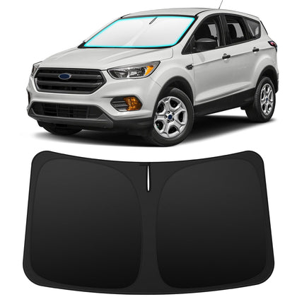 INSAUTO front view showing sun shade fitted to Ford Escape for full protection