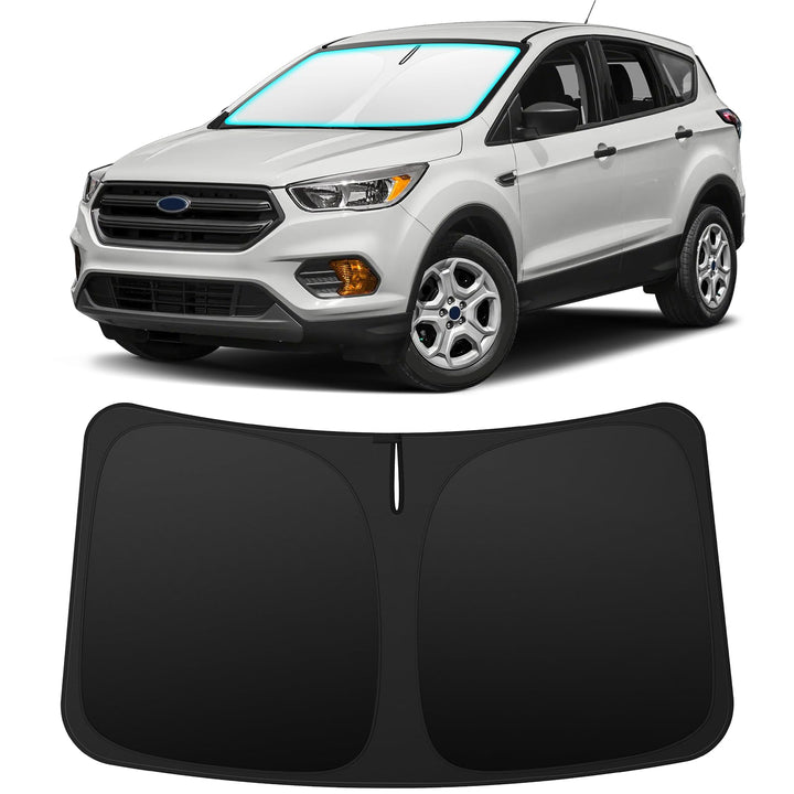 INSAUTO front view showing sun shade fitted to Ford Escape for full protection