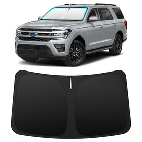 INSAUTO front packaging showing custom-fit shade protecting windshield and surfaces
