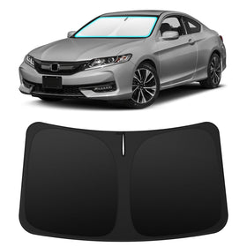INSAUTO front view on Accord windshield shows precise custom fit benefit