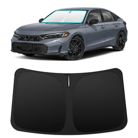 INSAUTO front windshield fit showing full coverage and neat appearance