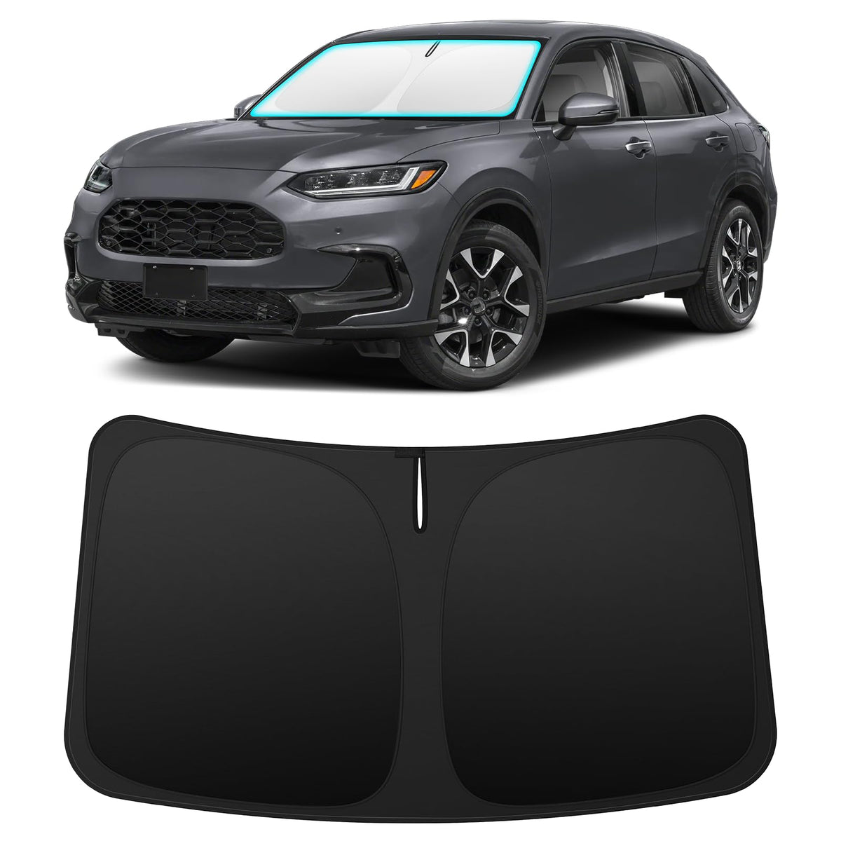 INSAUTO front fit covering Honda HRV windshield protects interior from sun