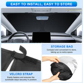 INSAUTO installed shade in urban parking protects interior from sun damage