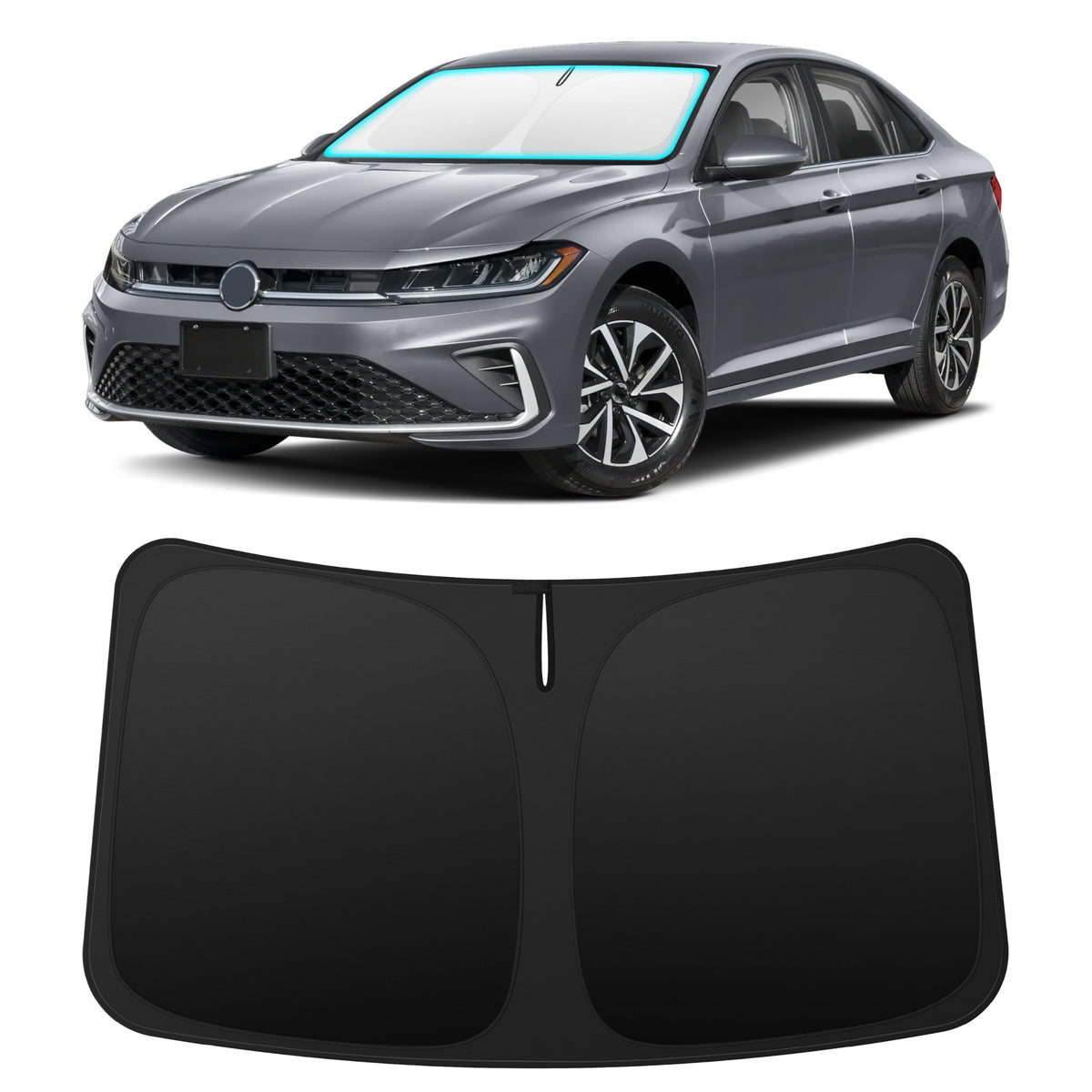 INSAUTO front packaging showing full shade and perfect Jetta fit benefit