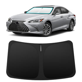 INSAUTO Lexus ES front view showing full windshield coverage and cooling benefit