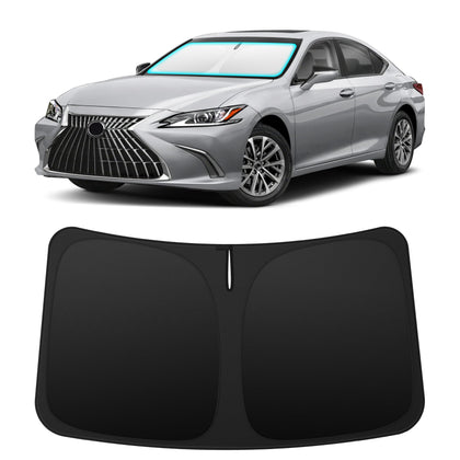 INSAUTO Lexus ES front view showing full windshield coverage and cooling benefit