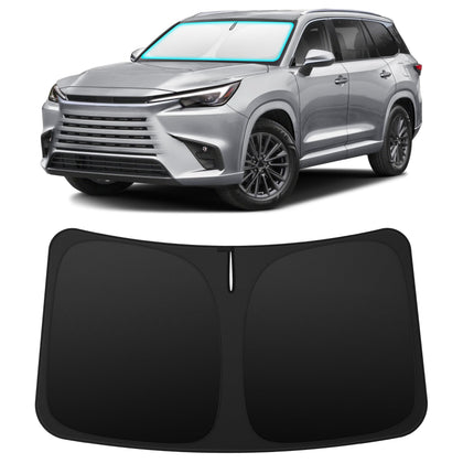 INSAUTO front view on Lexus TX showing full windshield coverage and protection