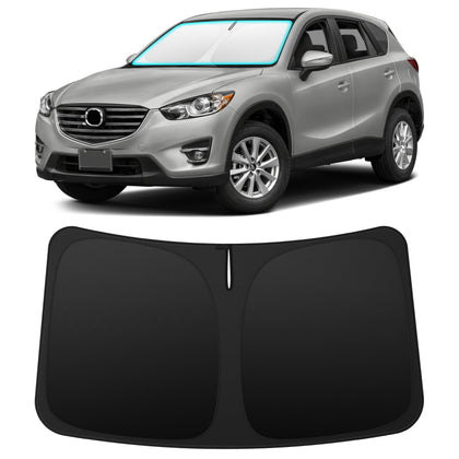 INSAUTO front view installed on Mazda CX‑5 showing full windshield coverage and neat fit