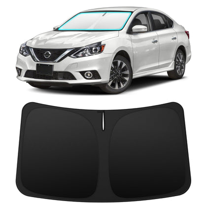 INSAUTO front view showing perfect fit and full windshield coverage benefits