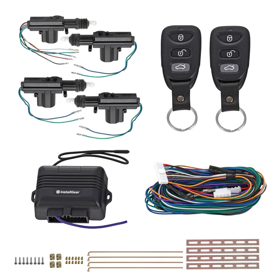 InstallGear front packaging showing complete keyless entry kit benefits
