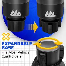 Integral Hydro Expander handle slot detail holds mug handle securely