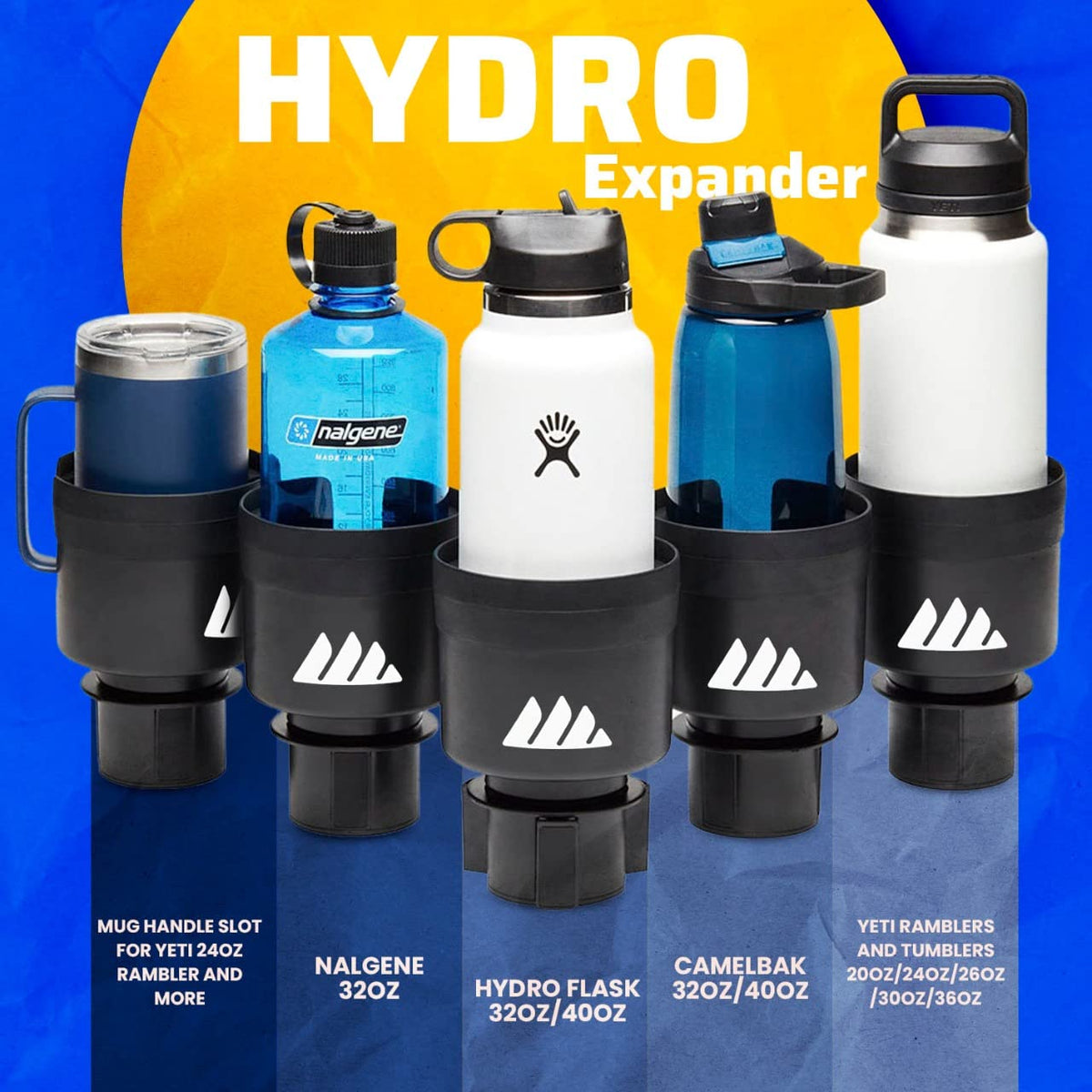 Integral Hydro Expander holding a 24oz YETI prevents spills