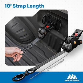 Integral next to ruler to show strap size and scale for fitment clarity benefit