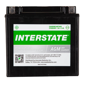 Interstate Batteries front view showing sealed battery and reliable starting power