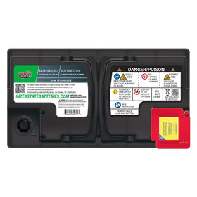 Interstate Batteries MTX installed in a car demonstrating reliable start-stop power