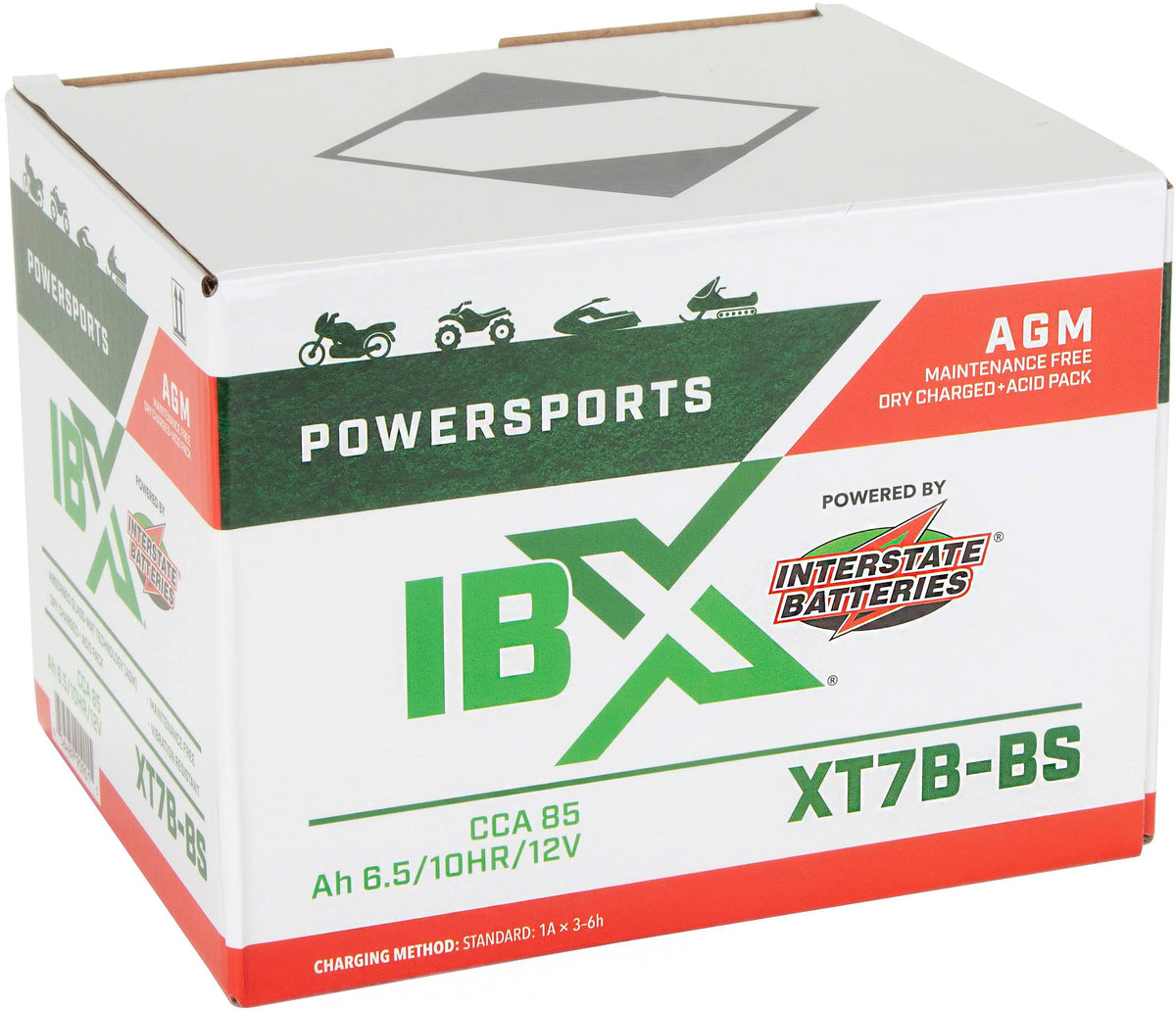 Interstate IBX YT7B-BS installed in motorcycle battery box for space-saving reliability
