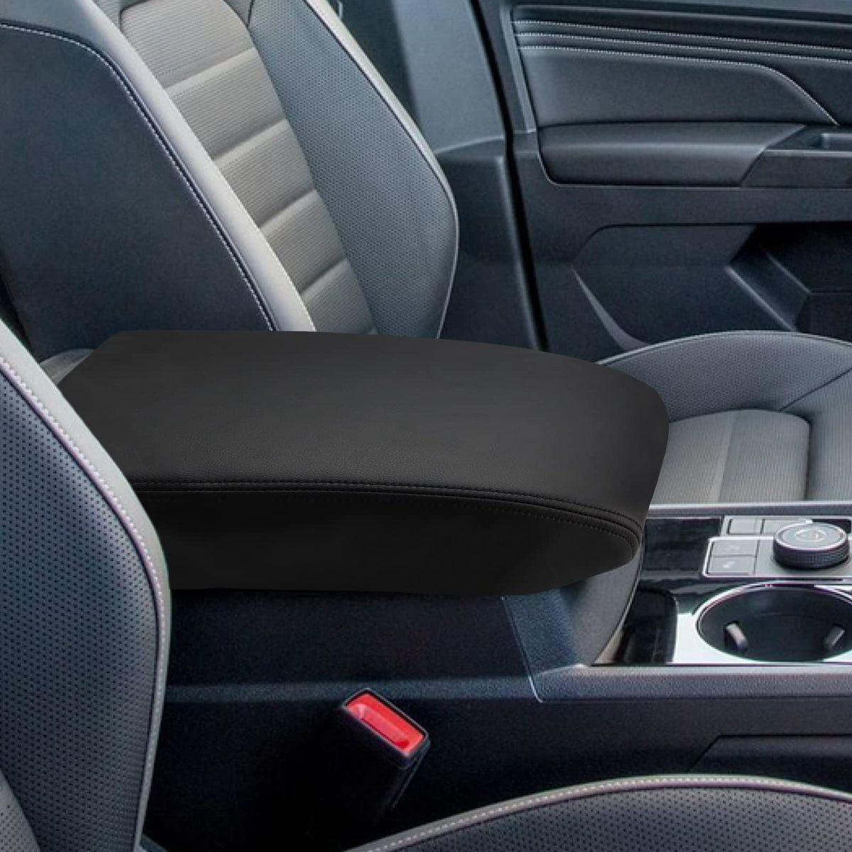 INTGET center console front view showing exact fit and clean appearance