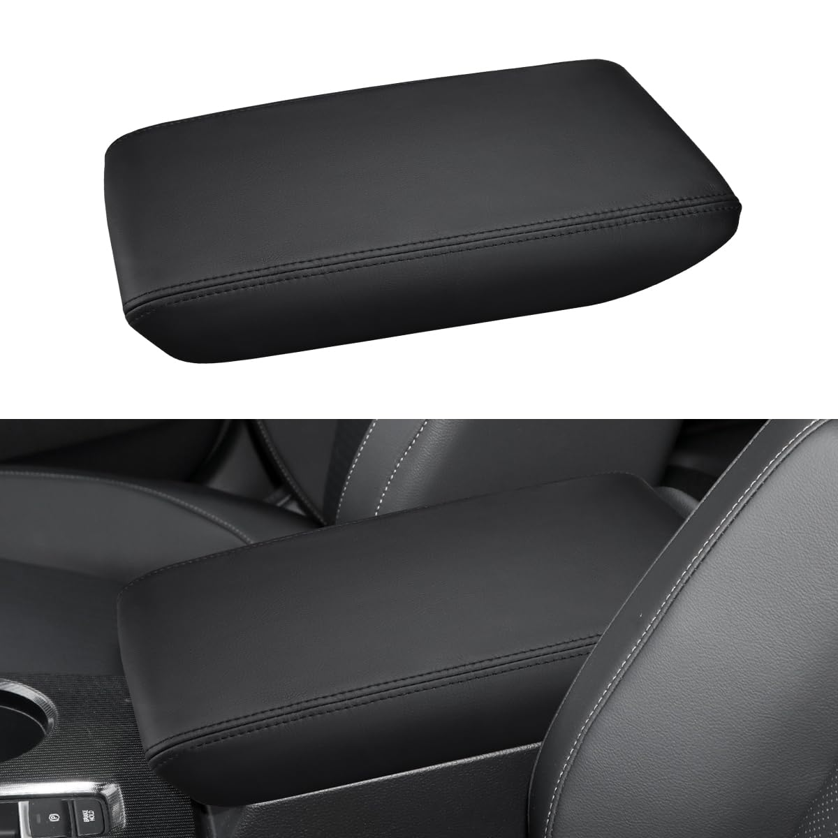 INTGET center console cover front view showing sleek protection and OEM look
