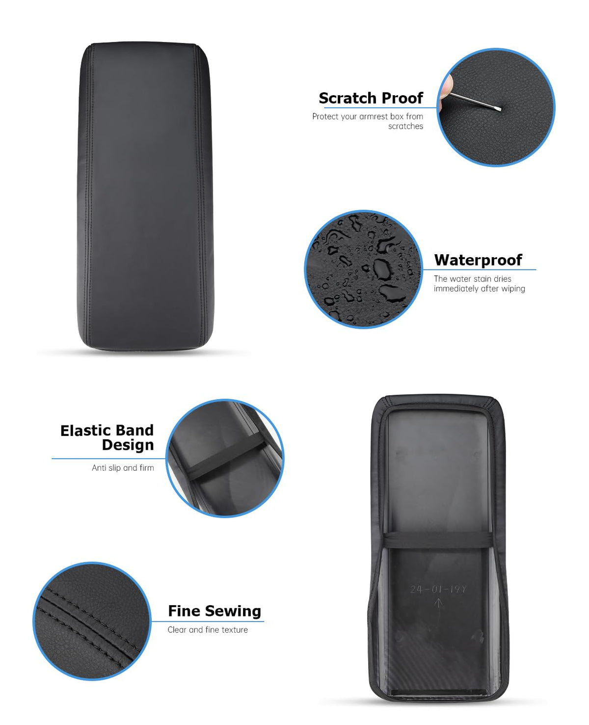 INTGET microfiber leather texture detail portraying soft, easy-clean surface