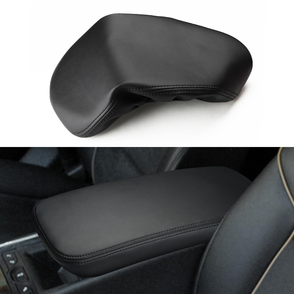 INTGET front view of center console cover showing clean upgrade and fit