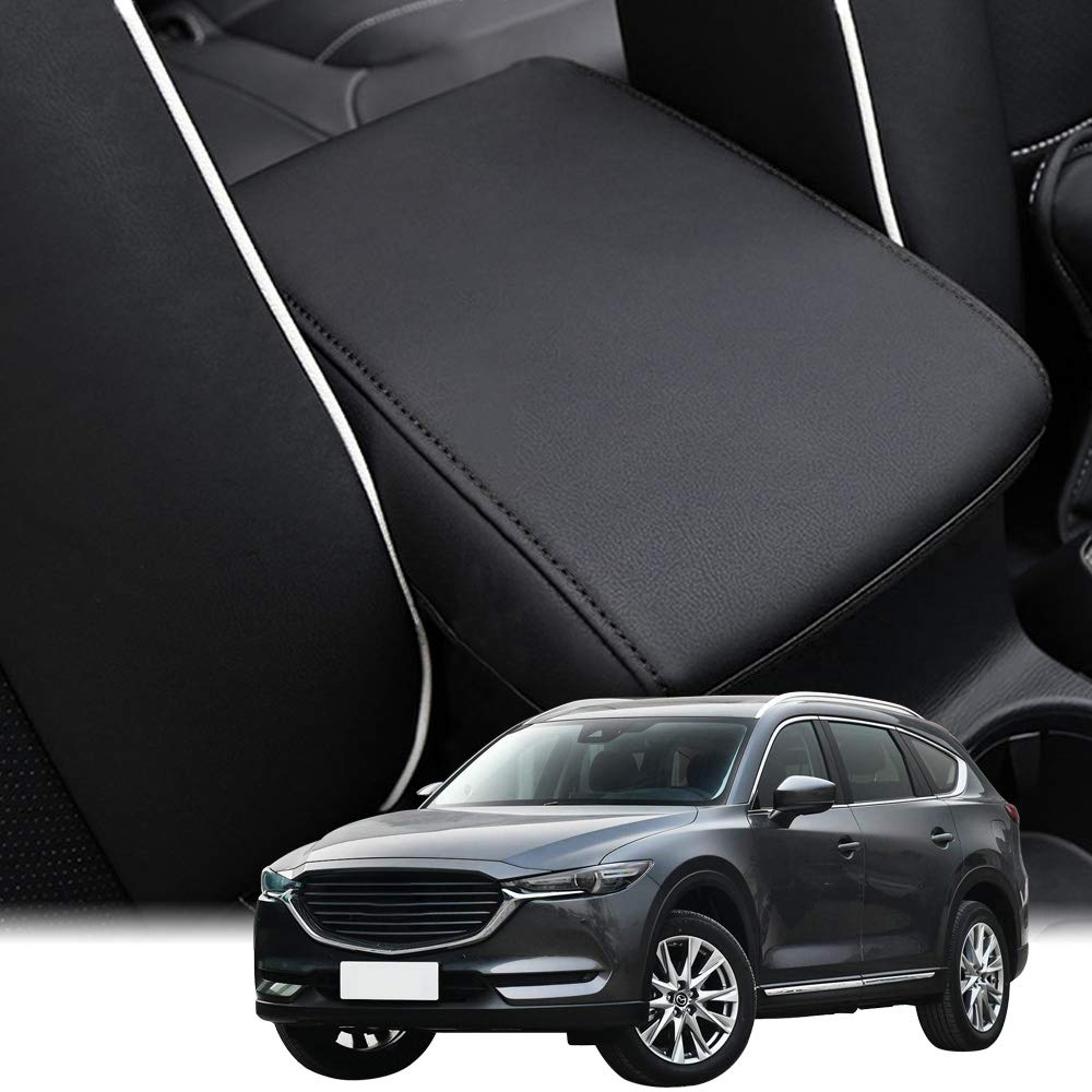 INTGET front packaging view showing fitted armrest cover protecting console