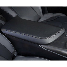 INTGET front view of armrest cover showing perfect console fit and protection