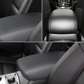 INTGET in-car view with cover installed protecting console surface