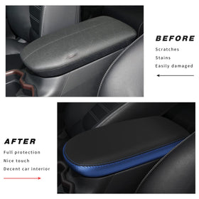 INTGET installation demo on RAV4 console showing easy stretch-and-hook fit