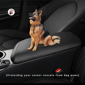 INTGET installed on Camry console demonstrating no-obstruction lid function