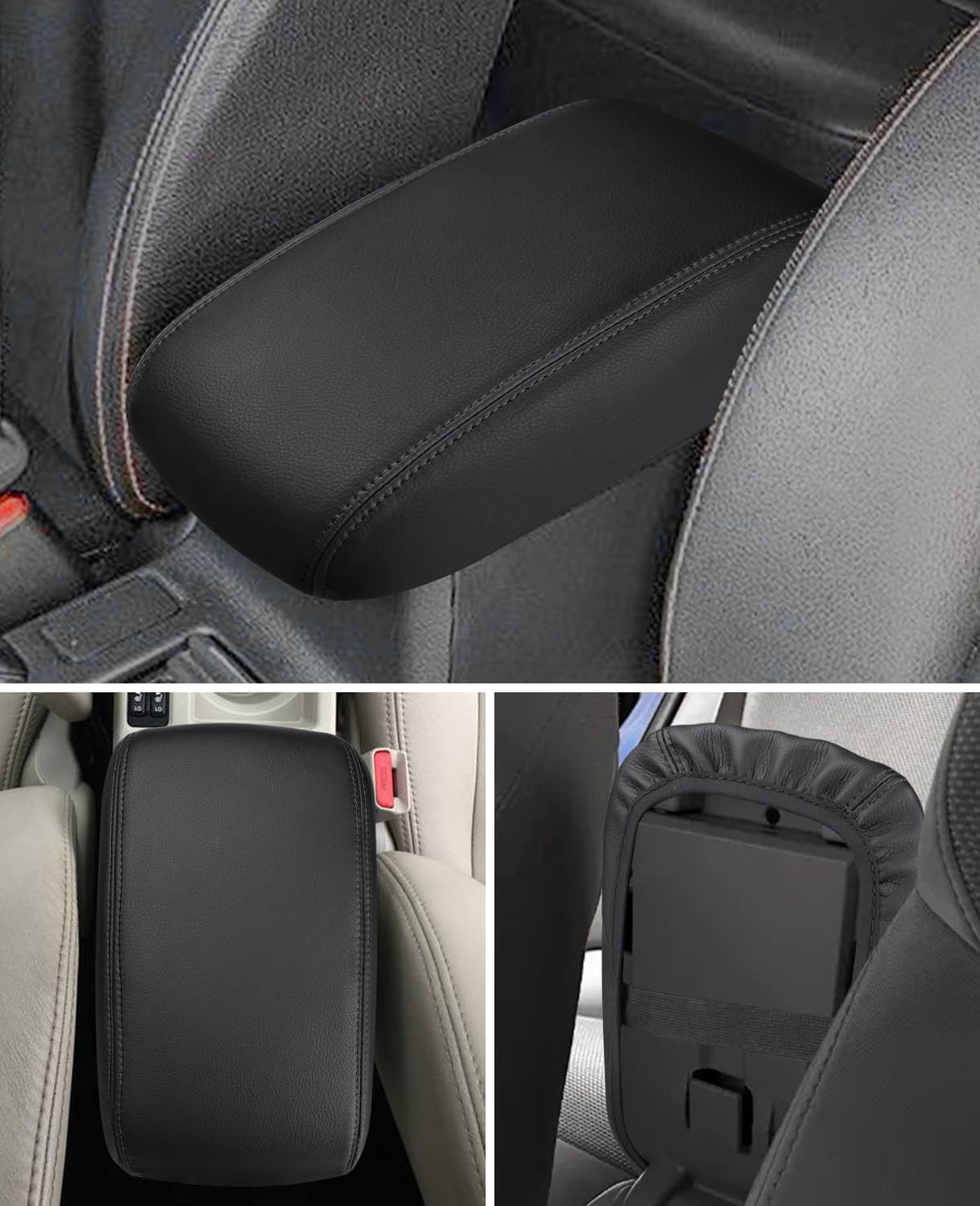 INTGET installed armrest cover in Subaru interior, improves comfort and appearance