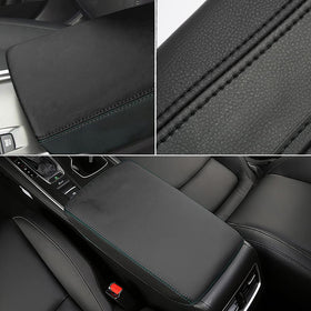 INTGET pet sitting on console cover showing improved grip and protection