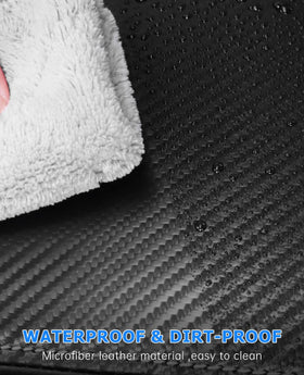 INTGET pet sitting on cover demonstrating scratch resistance benefit