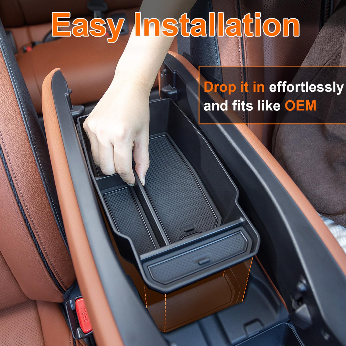 INTOPART organizer installed in Mazda CX-50 showing seamless OEM match