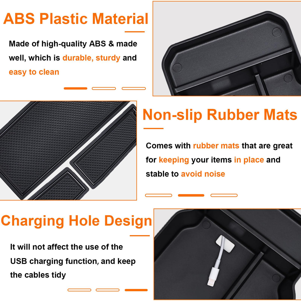 INTOPART surface texture detail showing durable ABS finish benefit