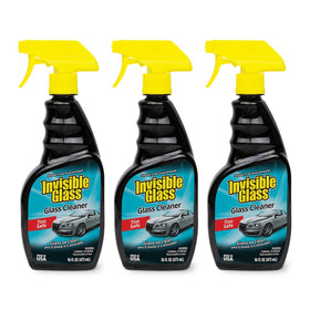 Invisible Glass front label on spray bottle showing brand and product clarity benefit