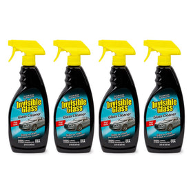 Invisible Glass front spray bottle showing label and nozzle for clear application
